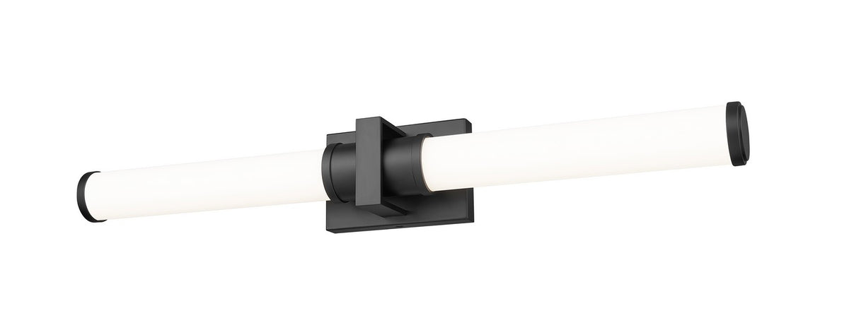 Barre d'éclairage de salle de bain Idris Noir mat, 32 1/2" – vue 2