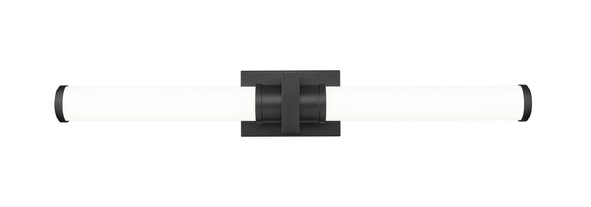 Barre d'éclairage de salle de bain Idris Noir mat, 32 1/2" – vue 3