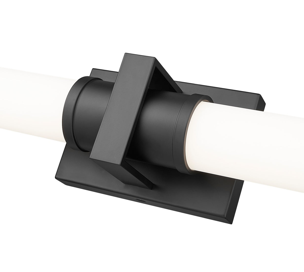 Barre d'éclairage de salle de bain Idris Noir mat, 40 1/2" – vue 5