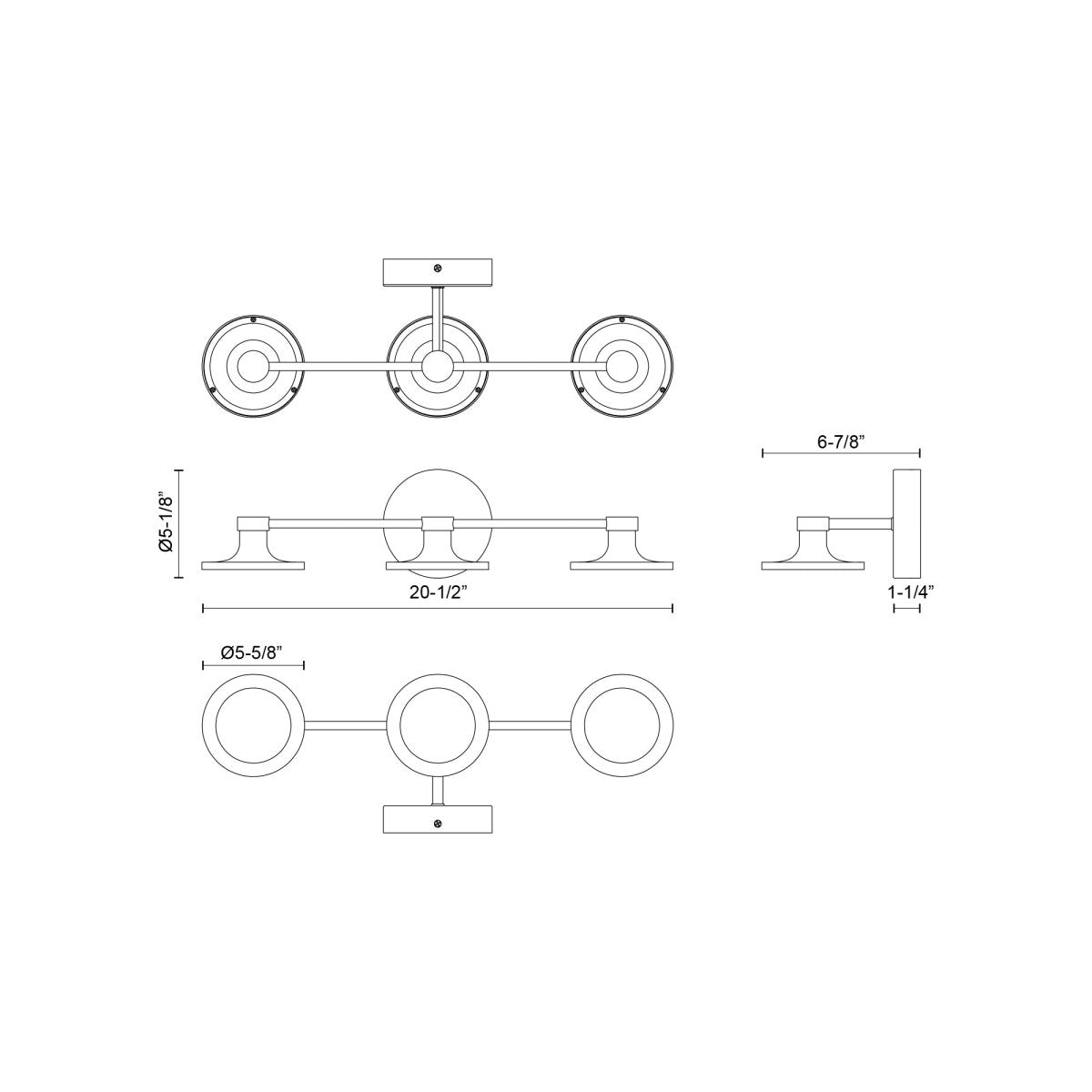 Luminaire de vanité Issa - Or brossé by Alora Lighting | Luminaires & cie