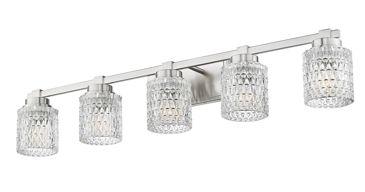 Luminaire de vanité Jacqueline Nickel brossé, 40 1/4" – vue 4