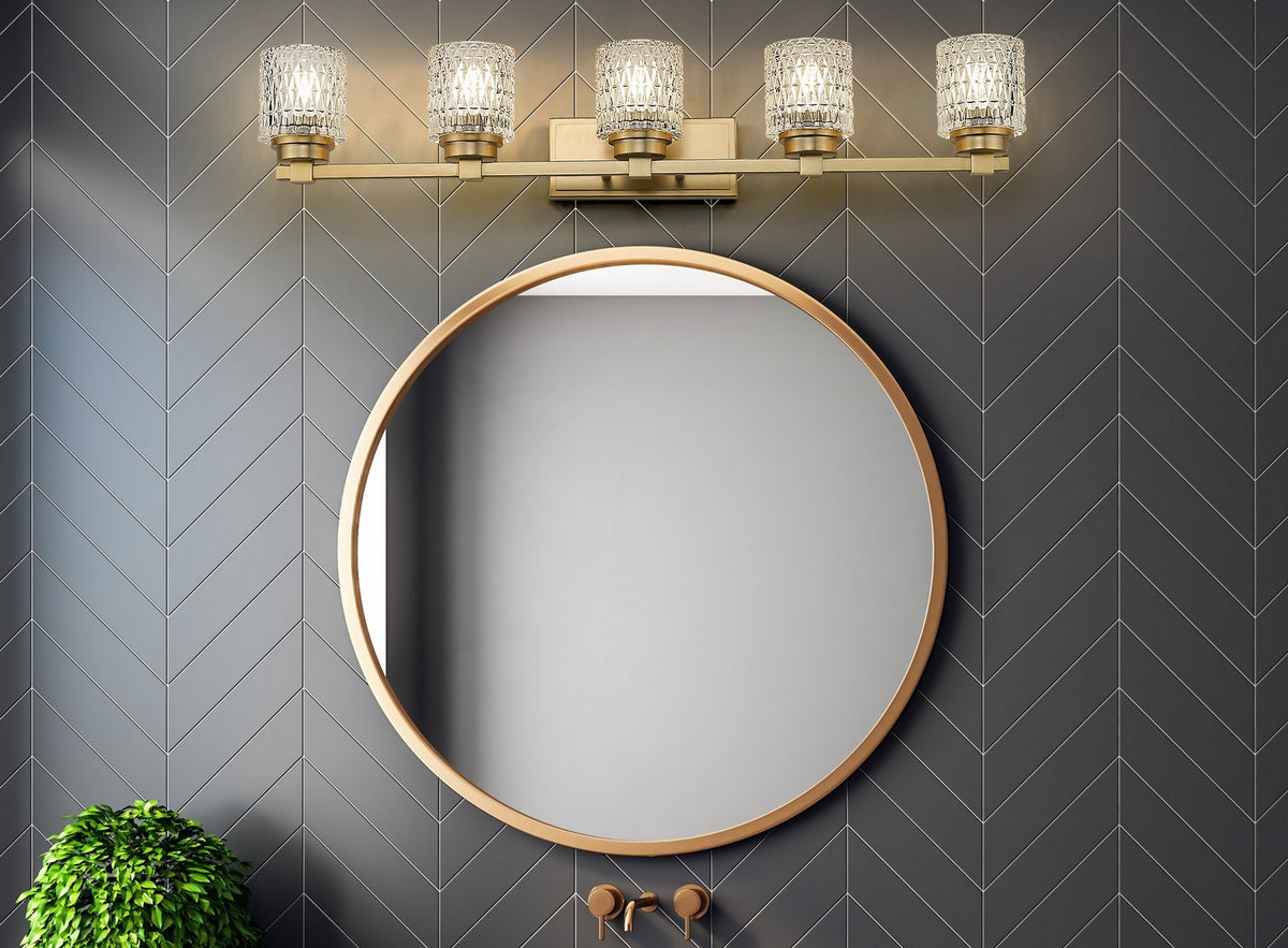 Luminaire de vanité Jacqueline Or moderne, 40 1/4" – vue 8