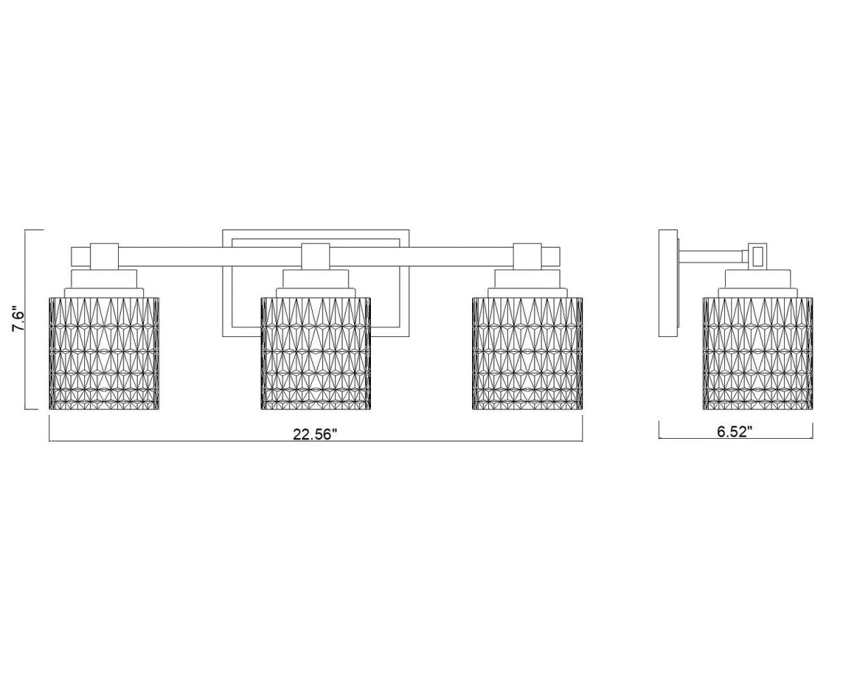 Luminaire de vanité Jacqueline - Or moderne 40 1/4" by Z-Lite | Luminaires & cie