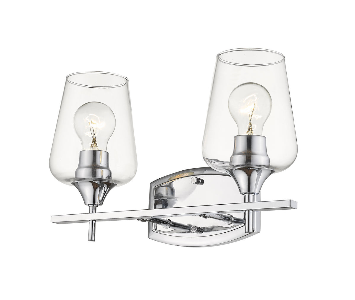 Luminaire de vanité Joliet Chrome, 15" – vue 2