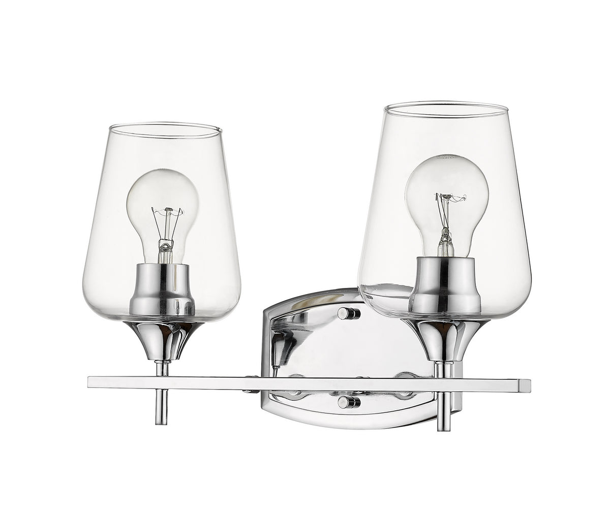Luminaire de vanité Joliet Chrome, 15" – vue 3