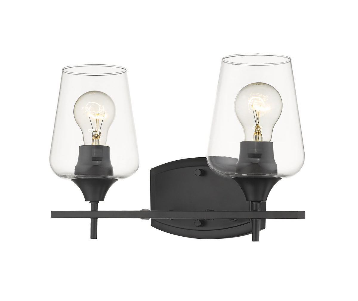 Luminaire de vanité Joliet Noir mat, 15" – Z-Lite