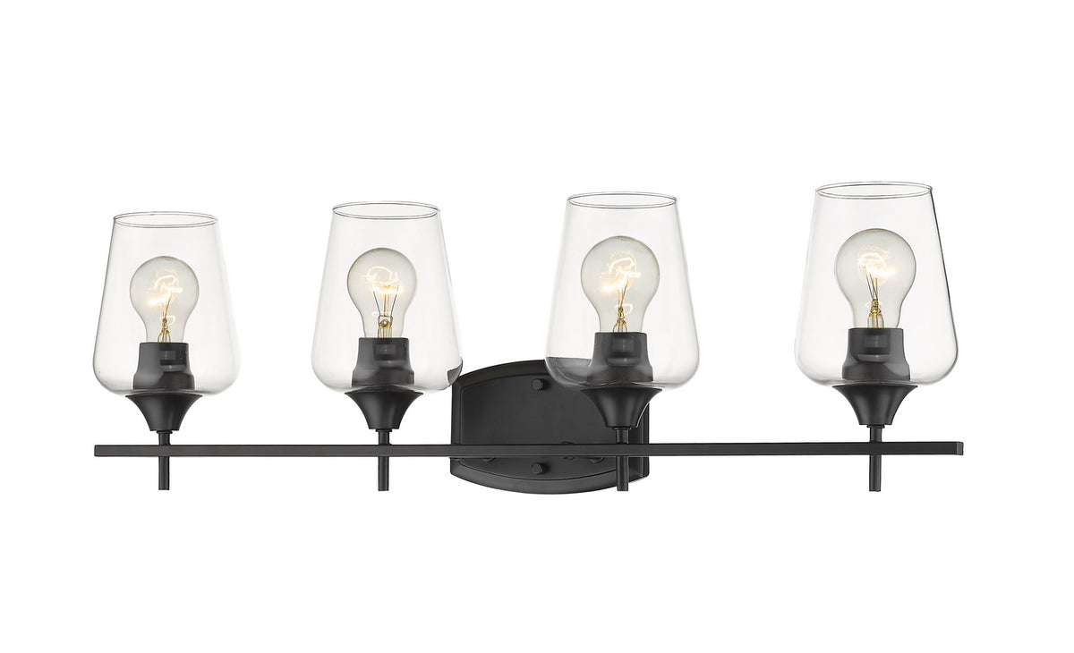 Luminaire de vanité Joliet Noir mat, 30" – Z-Lite