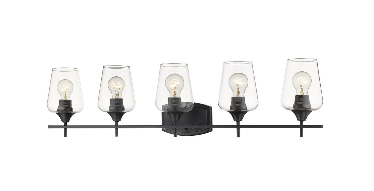Luminaire de vanité Joliet Noir mat, 38" – Z-Lite