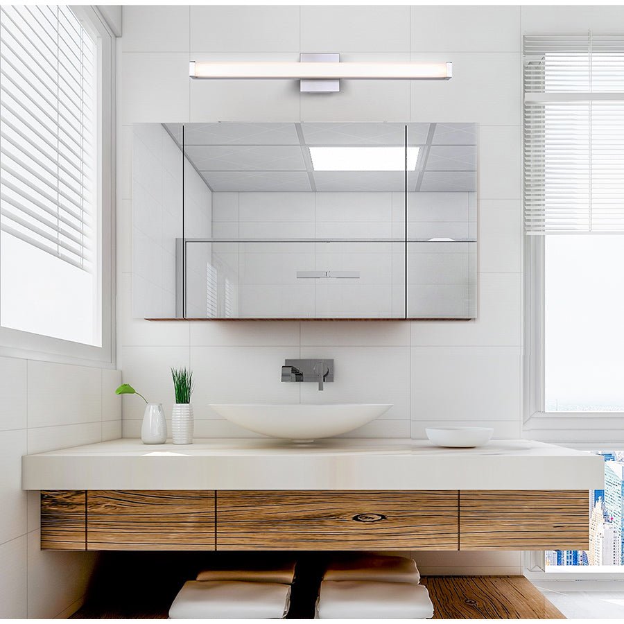 Luminaire de vanité Jonah - Nickel brossé 30" by Canarm | Luminaires & cie