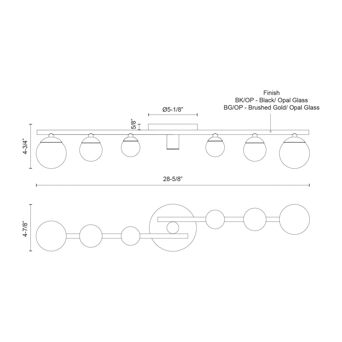 Luminaire de vanité Juniper - Gold - or / Verre d'Opale by Kuzco Lighting | Luminaires & cie