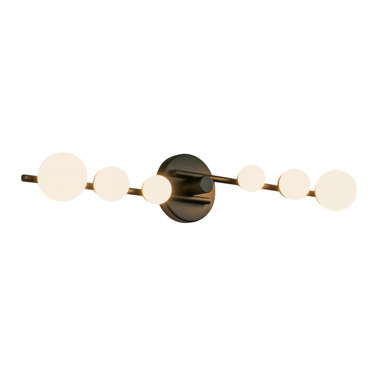 Luminaire de vanité Juniper - Verre noir / opale by Kuzco Lighting | Luminaires & cie