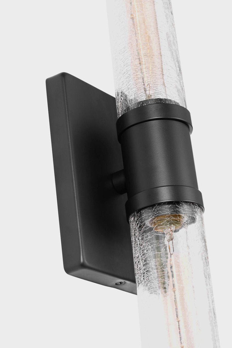 Luminaire de vanité Keaton - Nickel brossé Transparent strié 30" by Visual Comfort Studio | Luminaires & cie