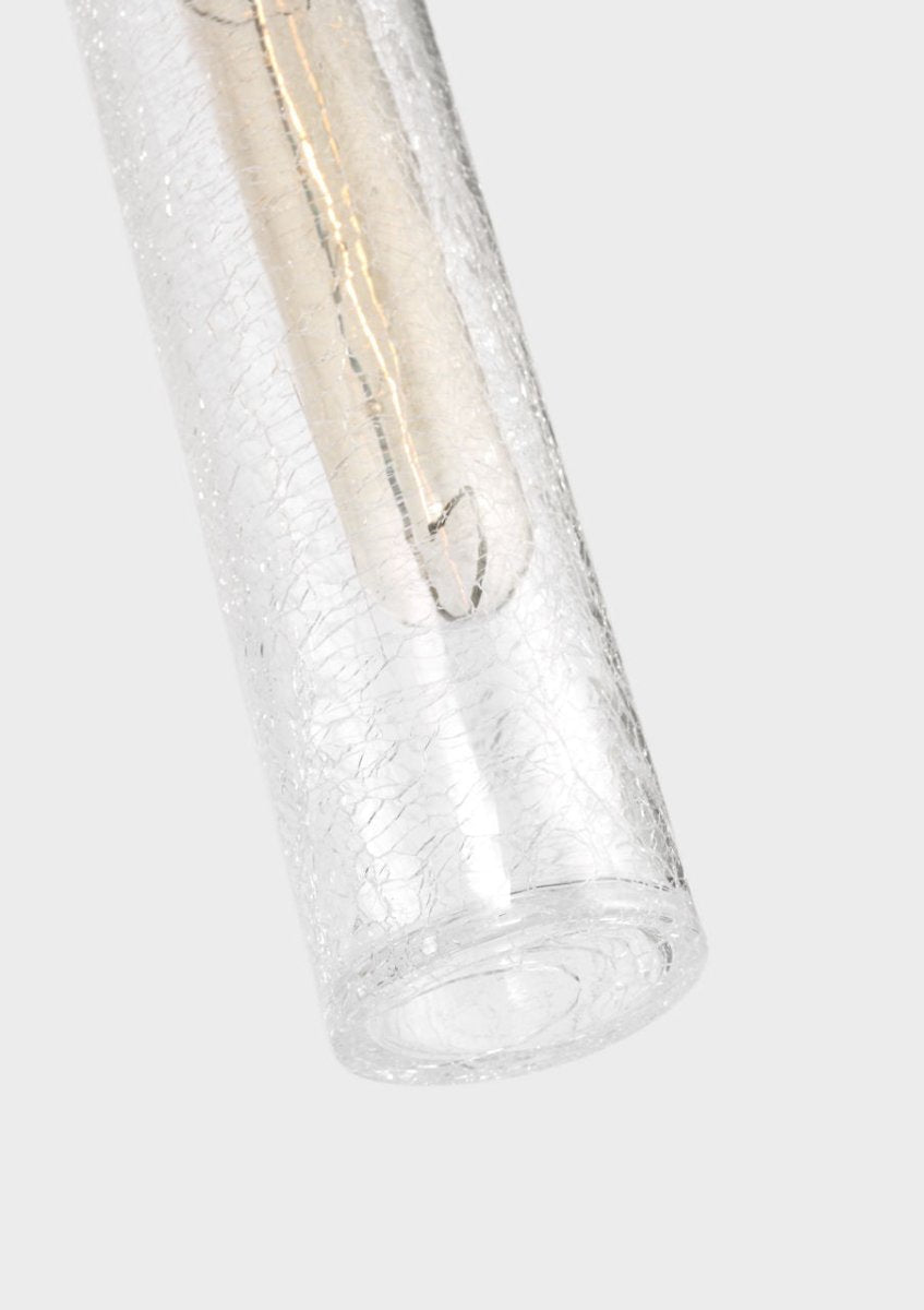 Luminaire de vanité Keaton - Nickel brossé Transparent strié 30" by Visual Comfort Studio | Luminaires & cie