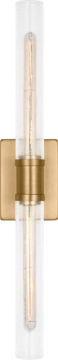 Luminaire de vanité Keaton - Nickel brossé Transparent strié 30" by Visual Comfort Studio | Luminaires & cie