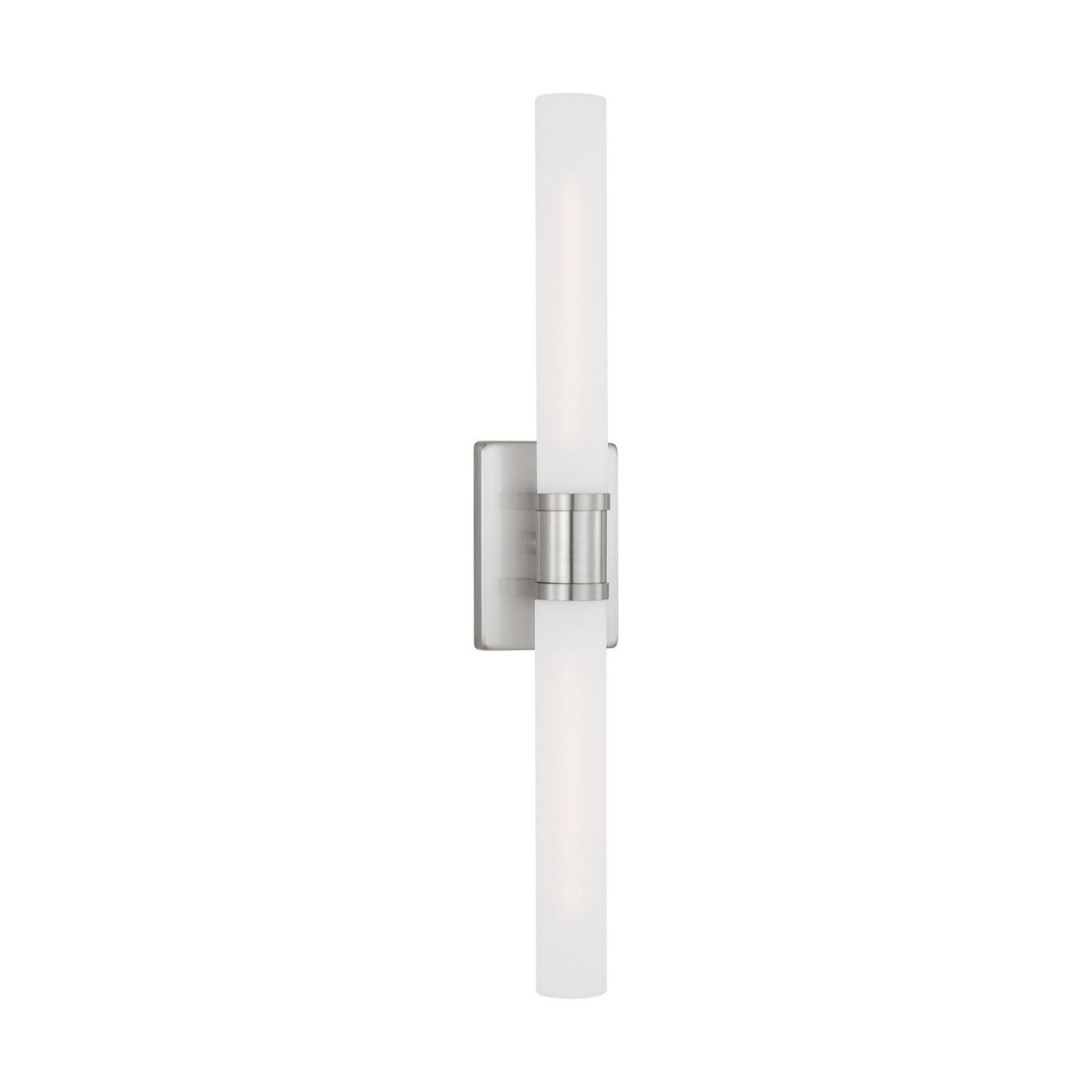 Luminaire de vanité Keaton - Nickel brossé Transparent strié 30" by Visual Comfort Studio | Luminaires & cie