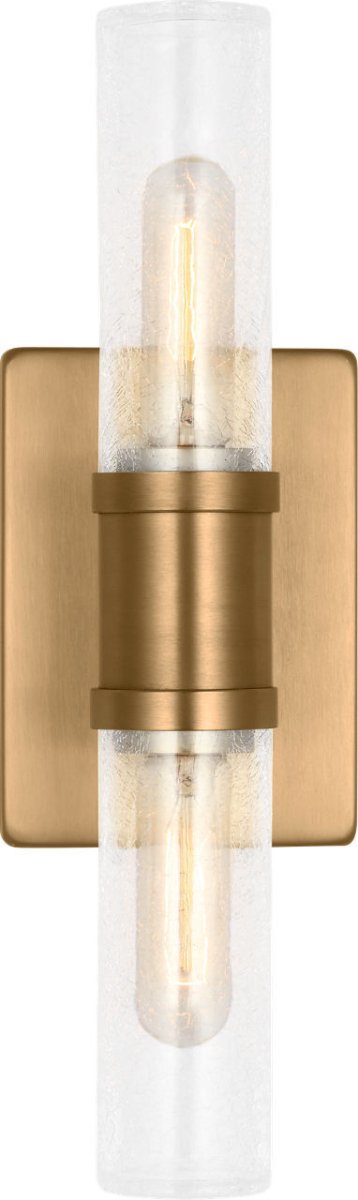 Luminaire de vanité Keaton - Nickel brossé Transparent strié 30" by Visual Comfort Studio | Luminaires & cie