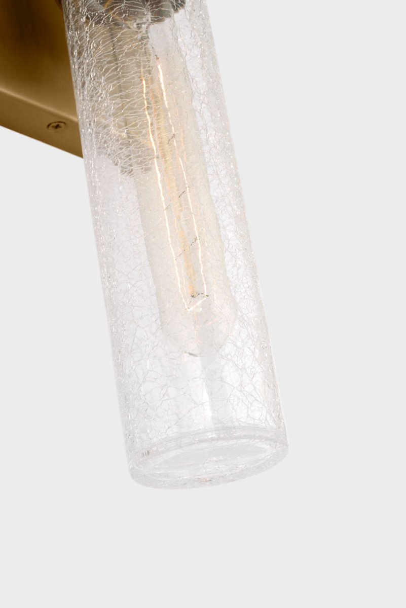 Luminaire de vanité Keaton - Nickel brossé Transparent strié 30" by Visual Comfort Studio | Luminaires & cie