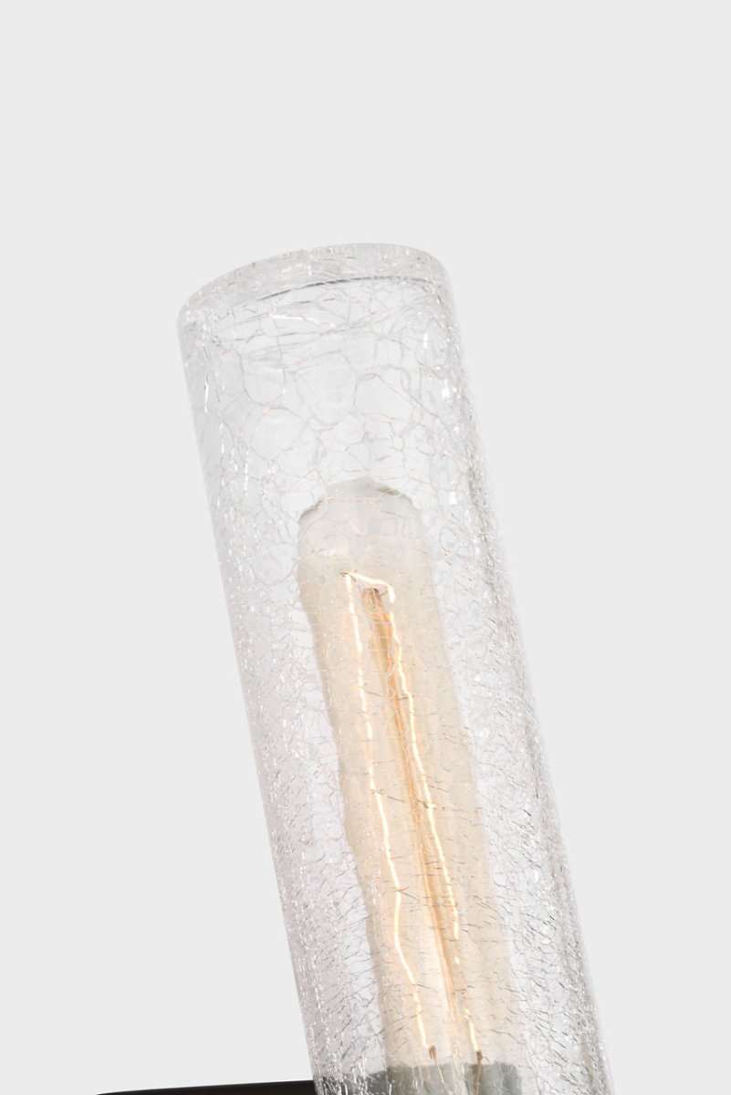 Luminaire de vanité Keaton - Nickel brossé Transparent strié 30" by Visual Comfort Studio | Luminaires & cie
