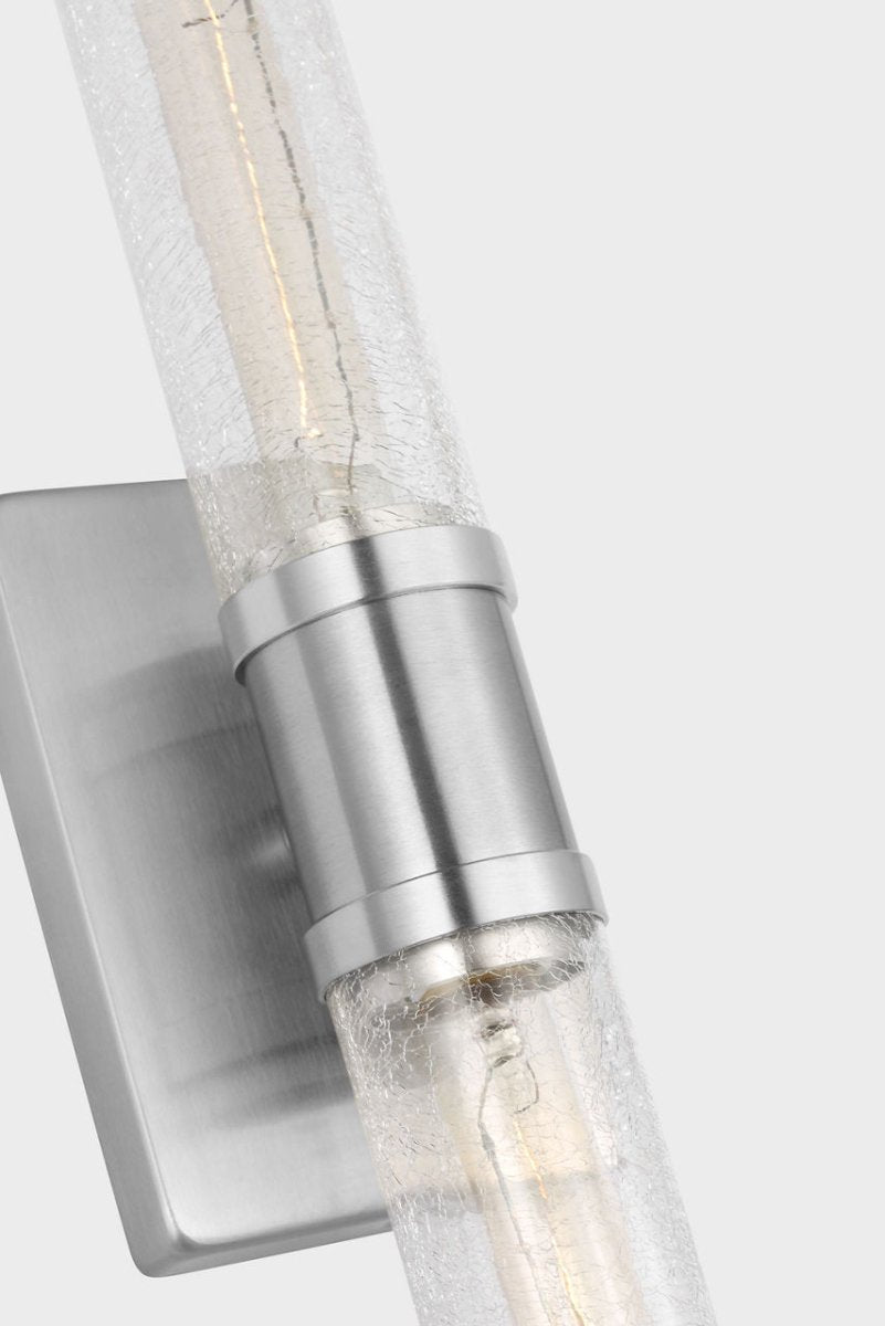 Luminaire de vanité Keaton - Nickel brossé Transparent strié 30" by Visual Comfort Studio | Luminaires & cie