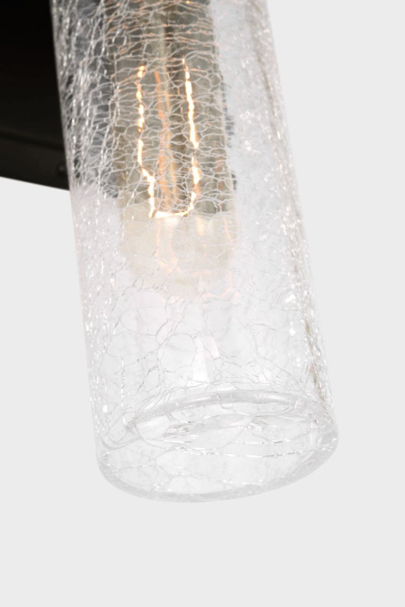 Luminaire de vanité Keaton - Nickel brossé Transparent strié 30" by Visual Comfort Studio | Luminaires & cie