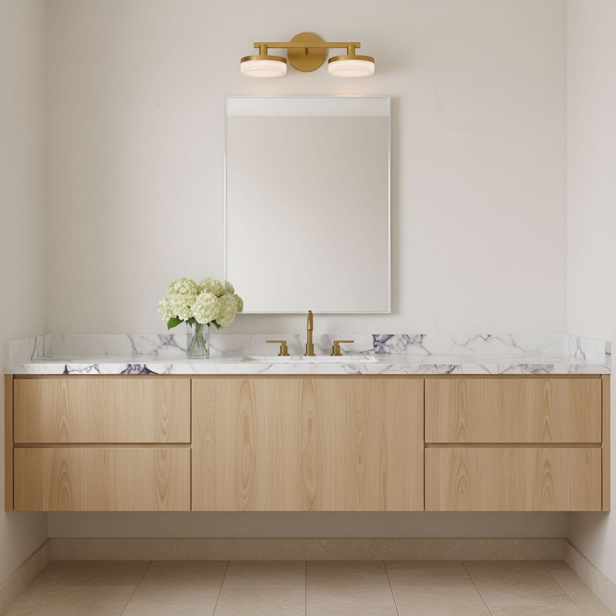 Luminaire de vanité Khan - Laiton bruni 24" by Visual Comfort Studio | Luminaires & cie