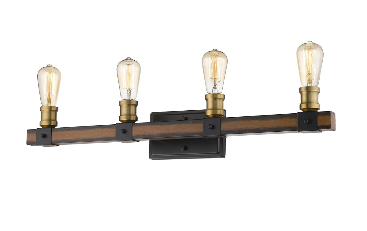 Luminaire de vanité Kirkland Acajou rustique, 30" – vue 4
