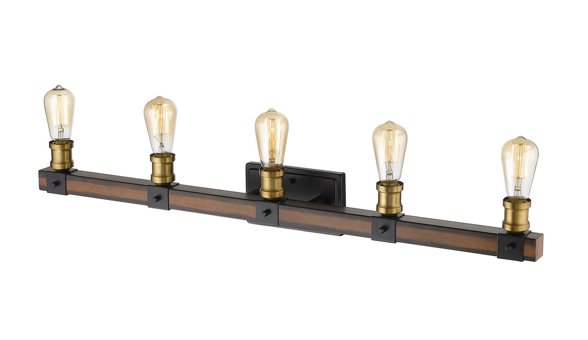 Luminaire de vanité Kirkland Acajou rustique, 38" – vue 2
