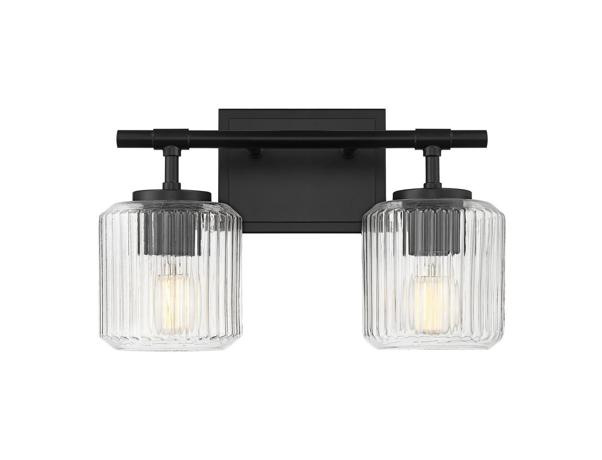 Luminaire de vanité Landon Noir mat, 14" – vue 3
