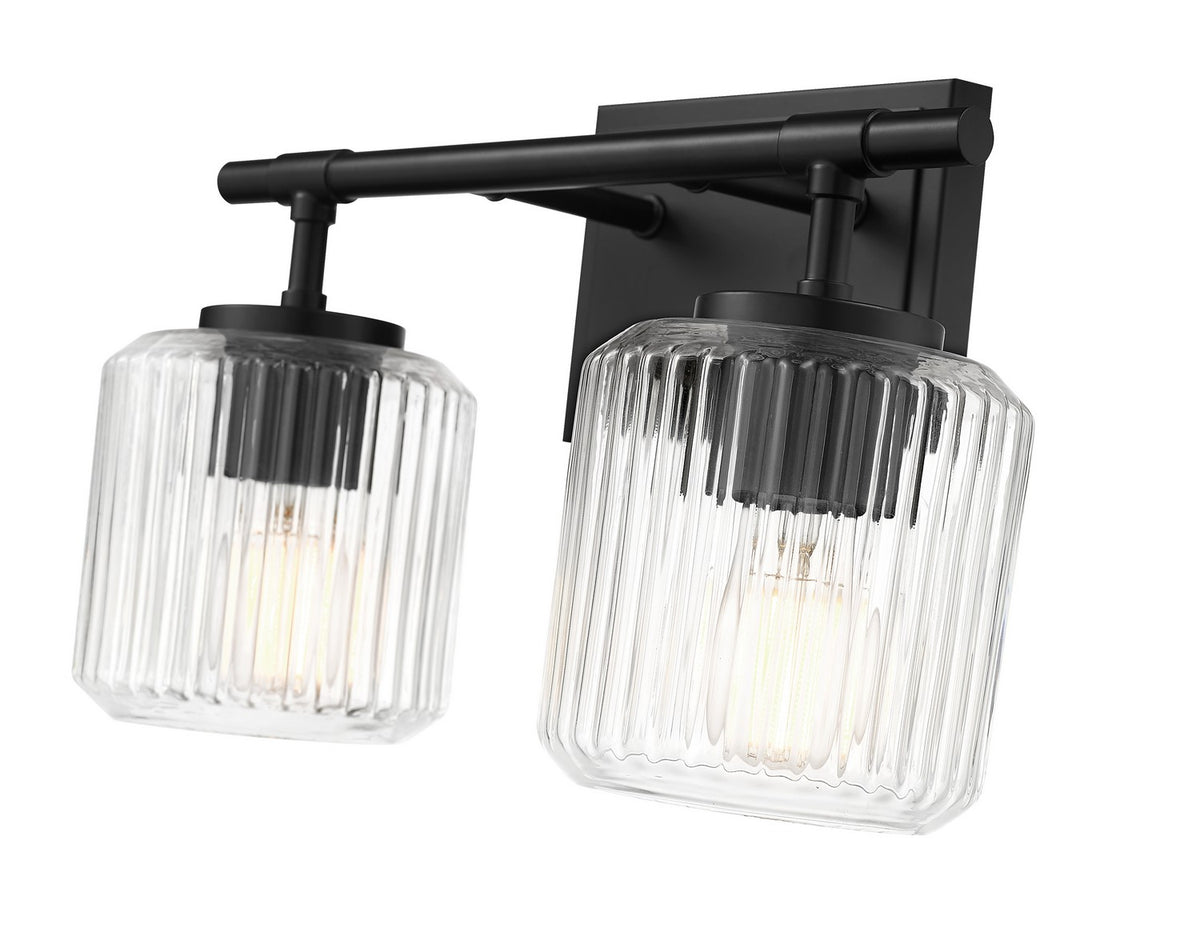 Luminaire de vanité Landon Noir mat, 14" – vue 5
