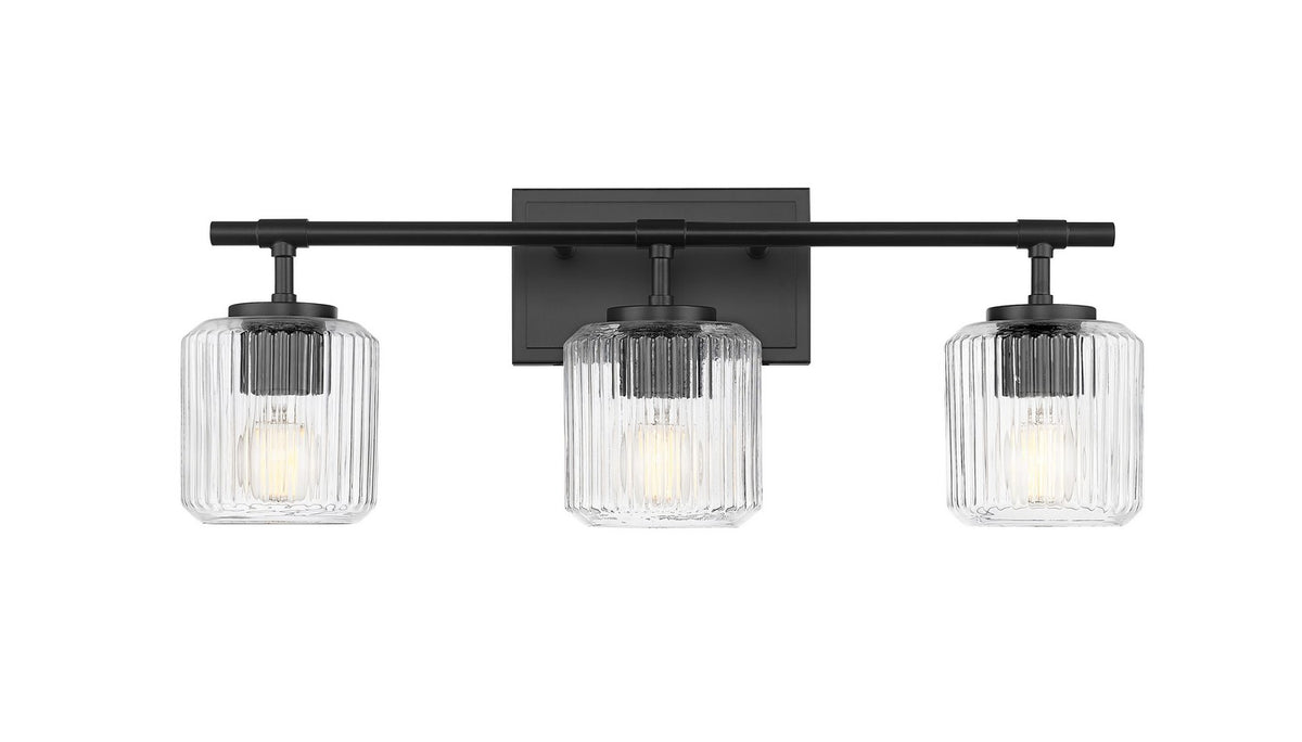 Luminaire de vanité Landon Noir mat, 24" – vue 3