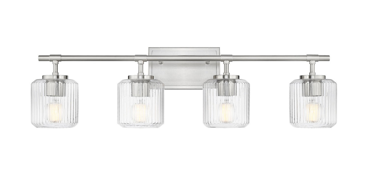 Luminaire de vanité Landon Nickel brossé, 32" – vue 3
