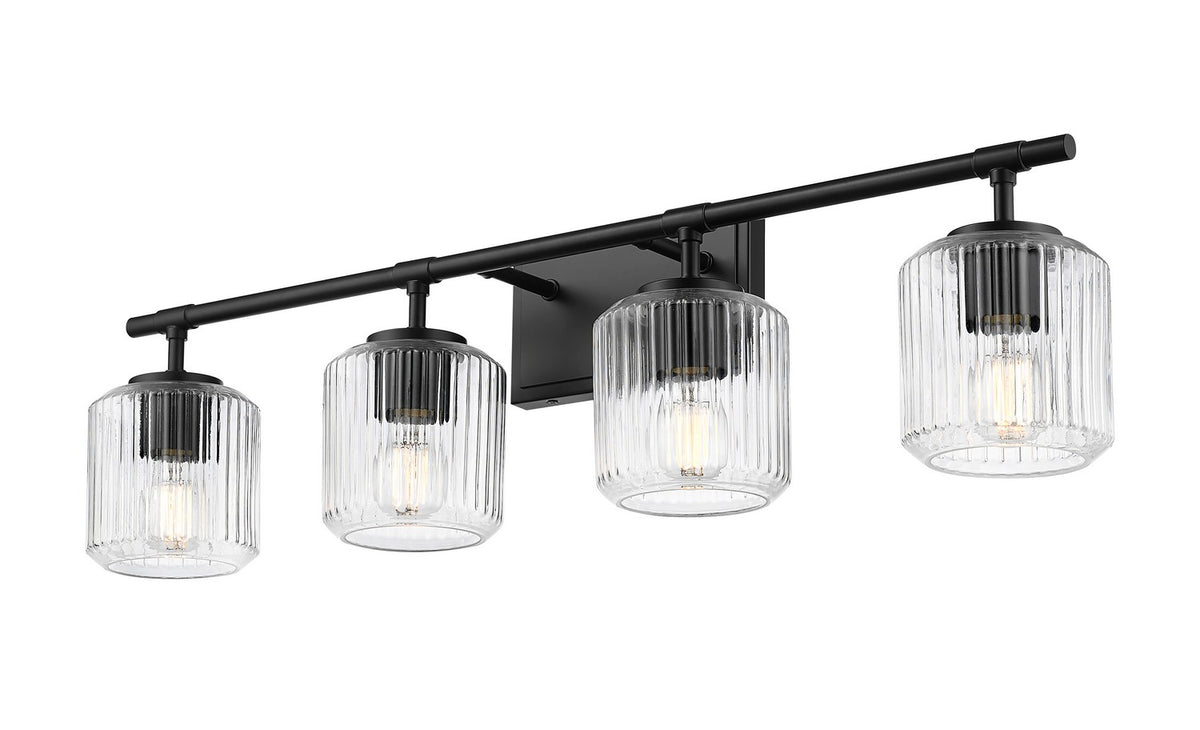 Luminaire de vanité Landon Noir mat, 32" – vue 2