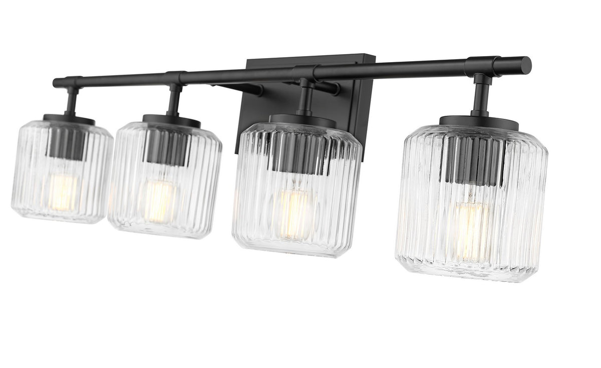 Luminaire de vanité Landon Noir mat, 32" – vue 5