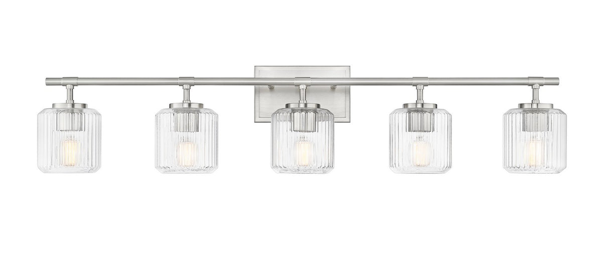 Luminaire de vanité Landon Nickel brossé, 42" – vue 3