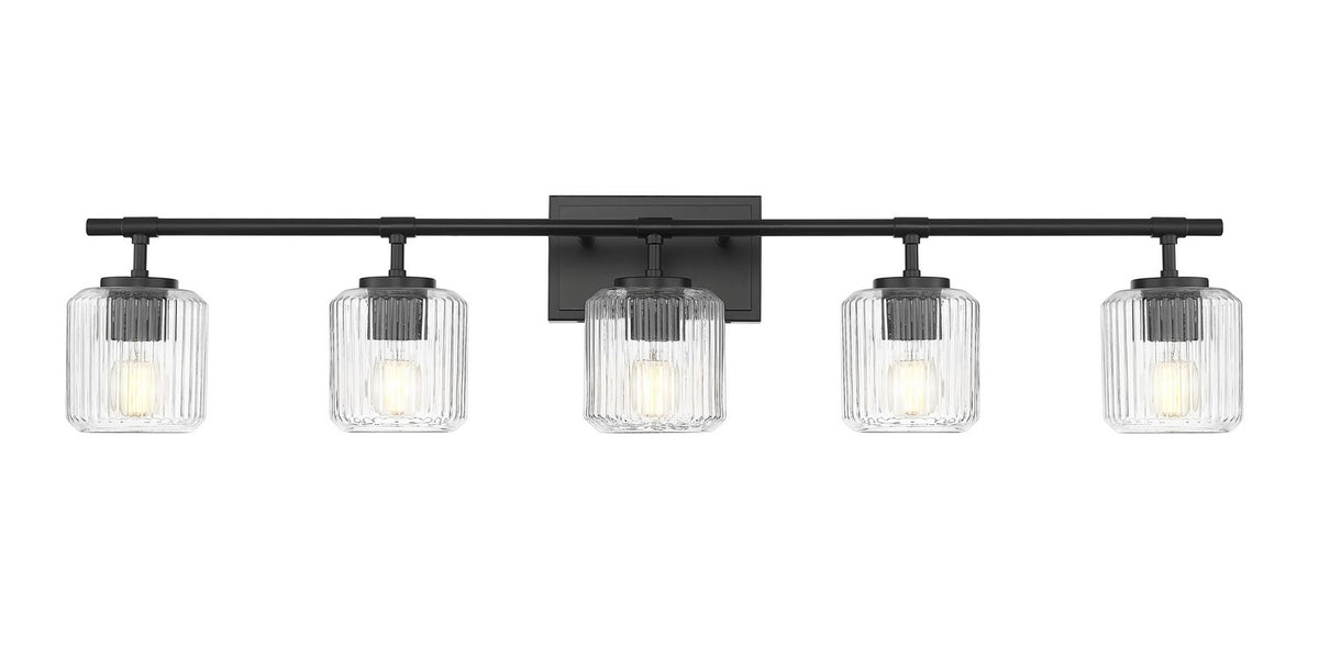 Luminaire de vanité Landon Noir mat, 42" – vue 3