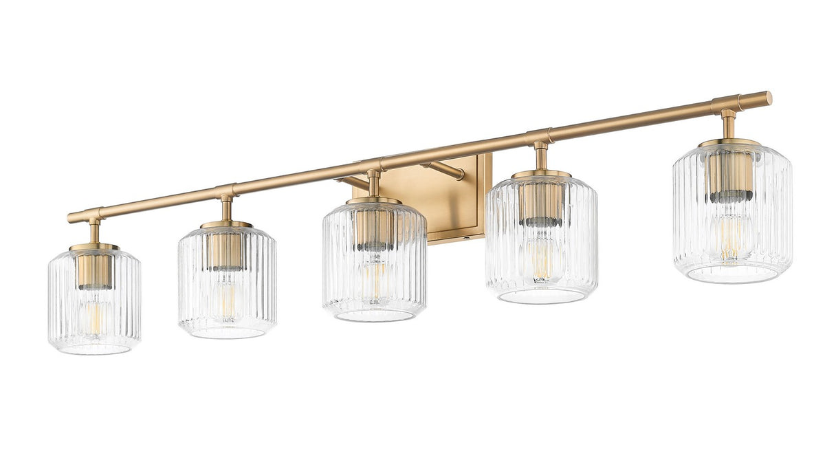 Luminaire de vanité Landon Or moderne, 42" – vue 4