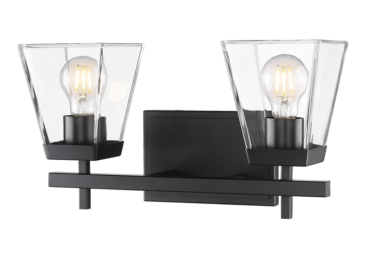 Luminaire de vanité Lauren Noir mat, 16" – Z-Lite