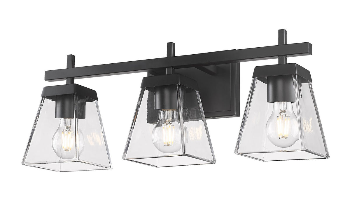 Luminaire de vanité Lauren Noir mat, 22" – vue 2
