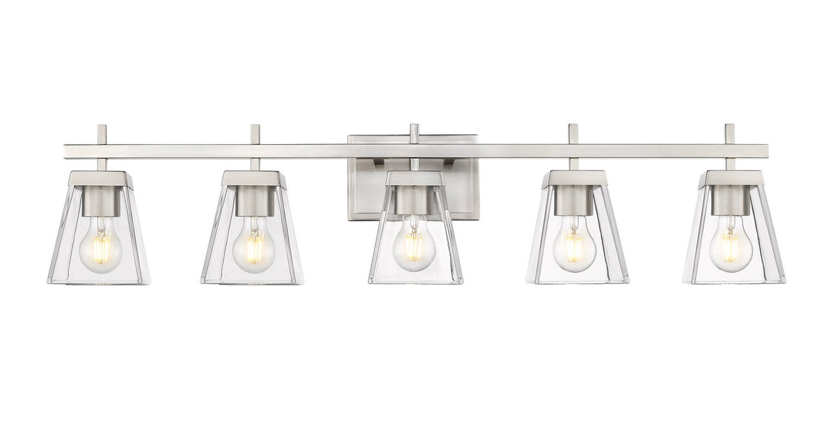 Luminaire de vanité Lauren Nickel brossé, 39" – vue 3