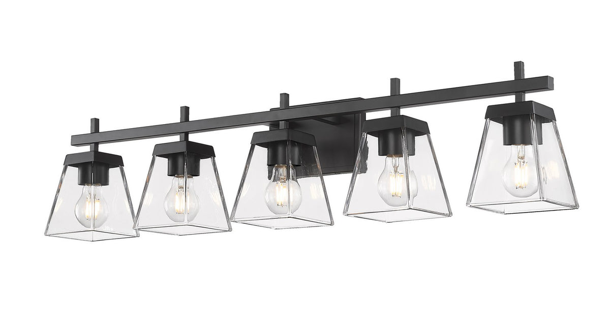 Luminaire de vanité Lauren Noir mat, 39" – vue 2
