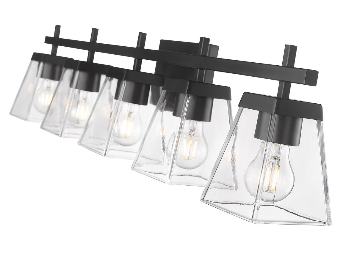 Luminaire de vanité Lauren Noir mat, 39" – vue 5