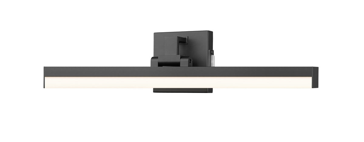 Barre d'éclairage de salle de bain Liam Noir mat, 25" – Z-Lite