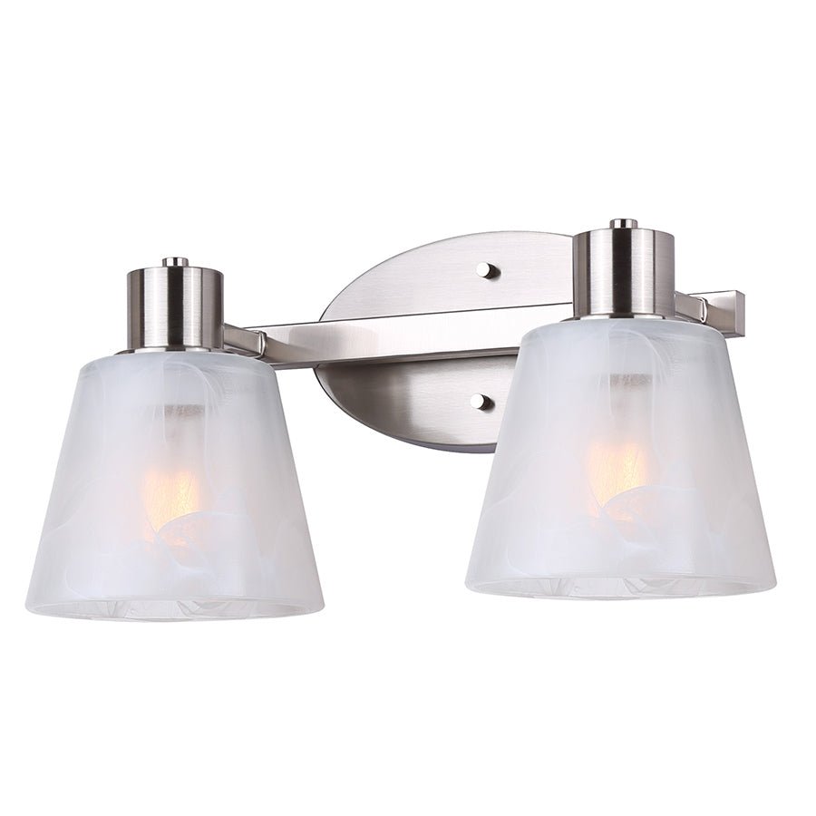 Luminaire de vanité Luelle - Nickel brossé 16" by Canarm | Luminaires & cie