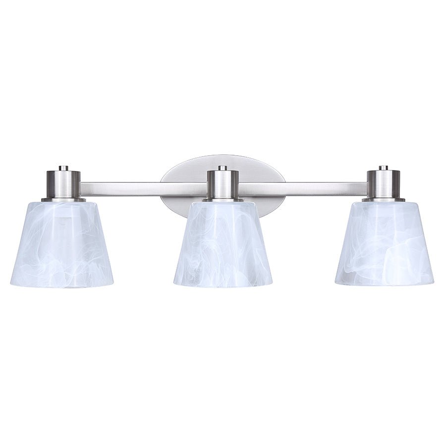 Luminaire de vanité Luelle - Nickel brossé 25" by Canarm | Luminaires & cie