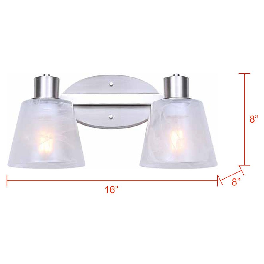 Luminaire de vanité Luelle - Nickel brossé 25" by Canarm | Luminaires & cie