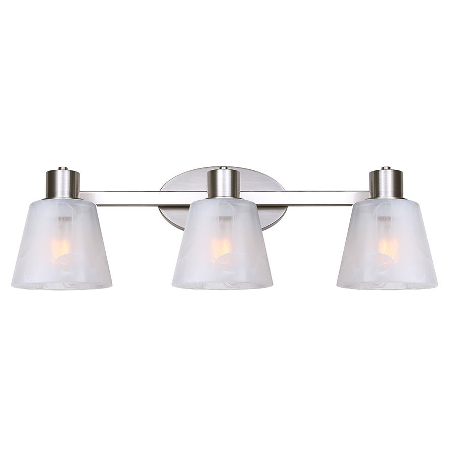 Luminaire de vanité Luelle - Nickel brossé 25" by Canarm | Luminaires & cie