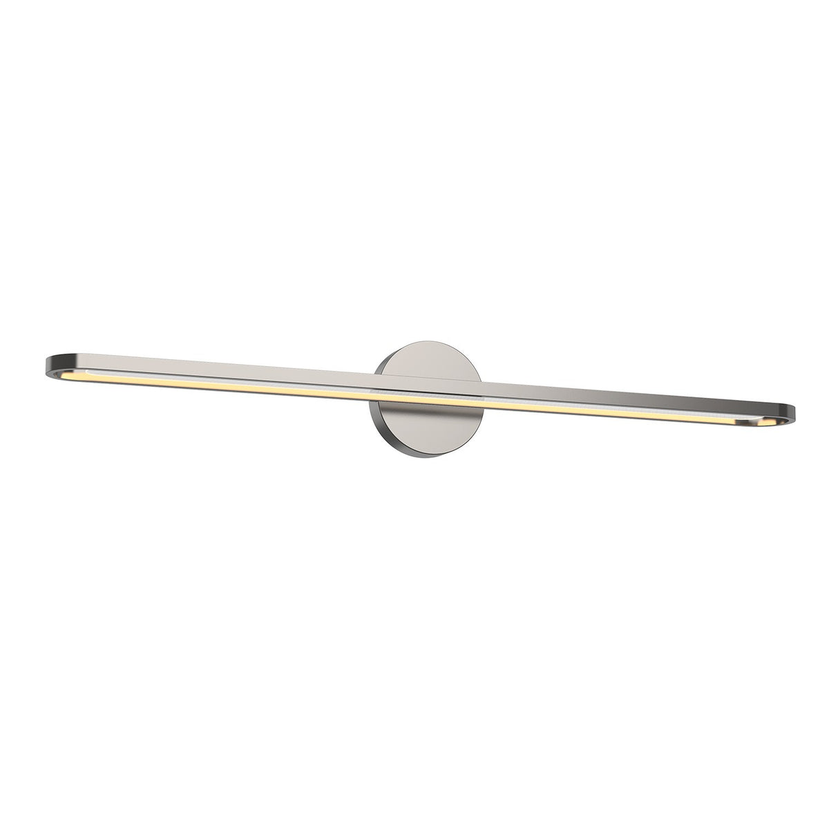 Barre d'éclairage de salle de bain Marlon Nickel brossé, 35" – Kuzco Lighting
