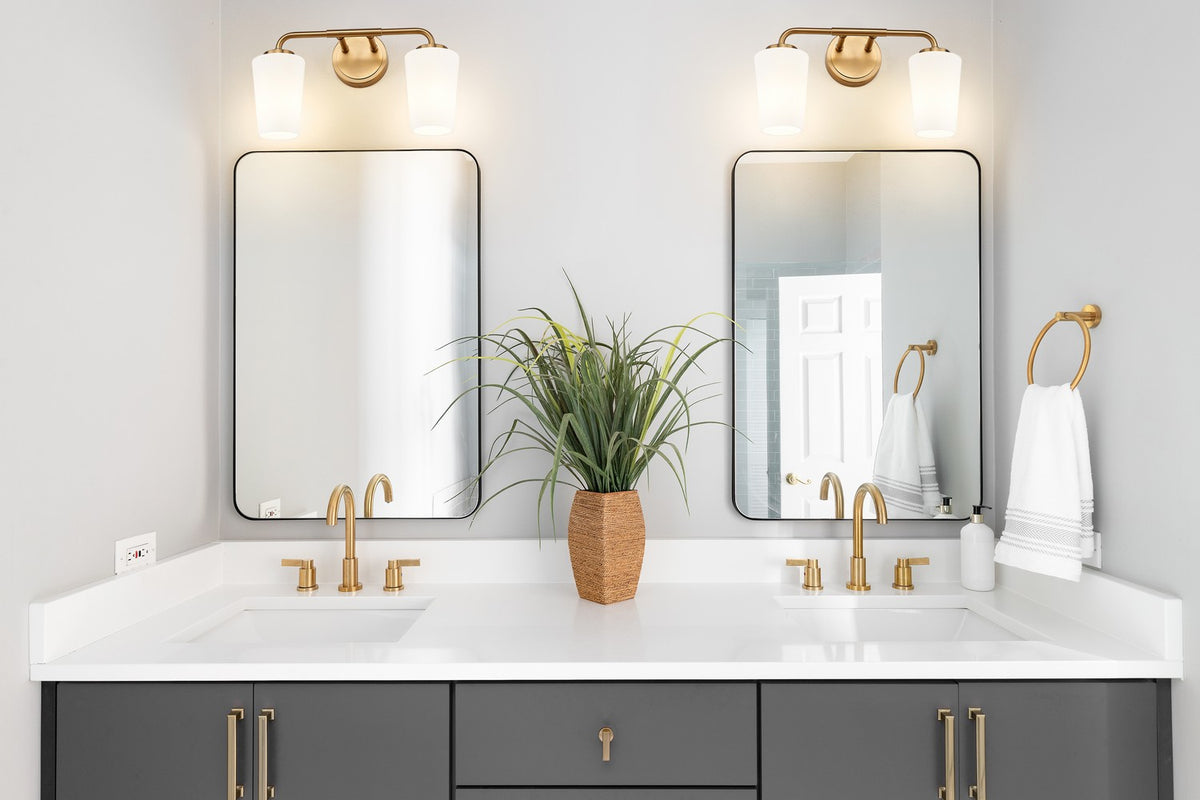 Luminaire de vanité Montford Or moderne, 16" – vue 6