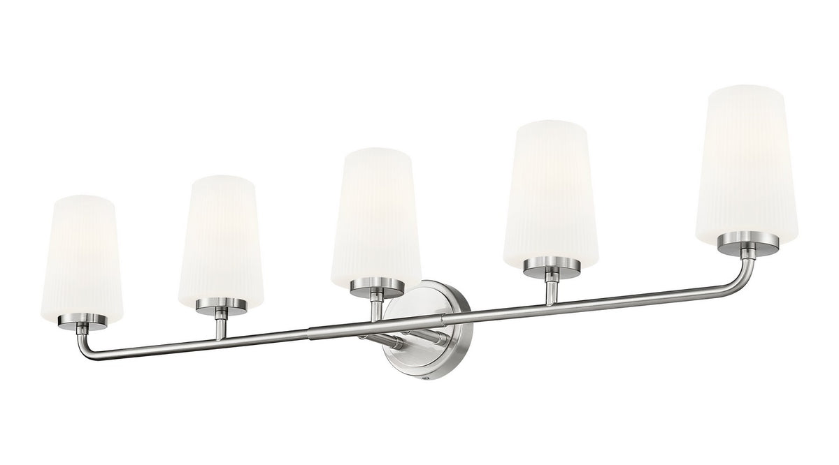 Luminaire de vanité Montford Nickel brossé, 40" – vue 3