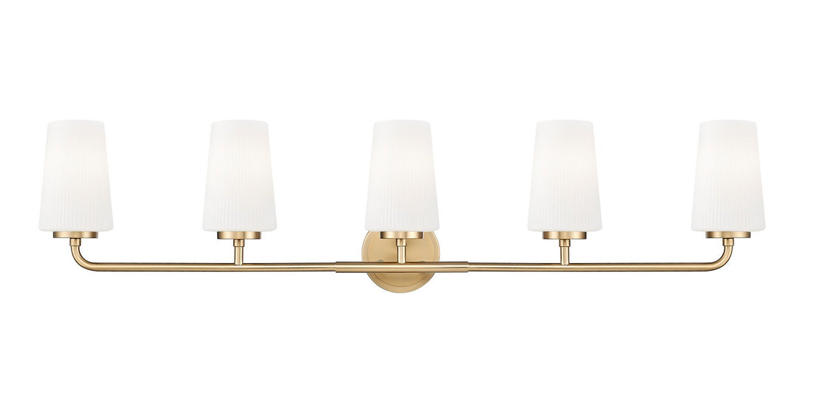 Luminaire de vanité Montford Or moderne, 40" – vue 2